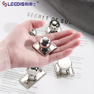 Legdis <b>Wardrobe</b> Door Handle Zinc Alloy Square Spherical Minimalist Cabinet Drawer Knob <b>Single</b> Hole Durable Furniture Hardware - Product Image 1