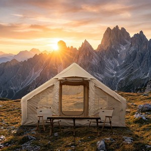Large 3-4 Person Waterproof Four-season Portable Family Camping <b>Tent</b> Instant <b>Easy</b> Setup Luxury Glamping Outdoor Beach - Product Image 2