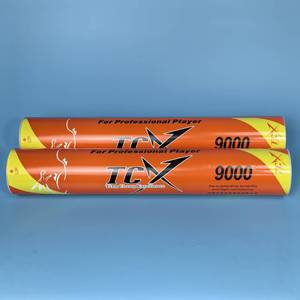 Volante de Bádminton TCX 9000-Naranja <span class=keywords><strong>Ganba</strong></span> Clase A, de Plumas de Pato, Duradero, Ecológico, con Amortiguación, para Jugadores de Club - Product Image 1