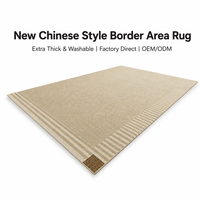 Tapis de salon de luxe de style chinois, lavable et sans entretien, pour canapé et table basse