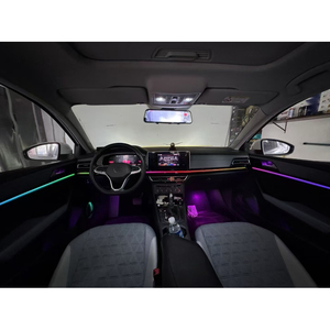 ชุดไฟตกแต่งภายในรถยนต์แบบกำหนดเองสำหรับ Volkswagen Lavida Plus 2023-2025 Symphony LED ไฟบรรยากาศแผงหน้าปัดและประตู ผลิตจากโรงงาน - Product Image 2