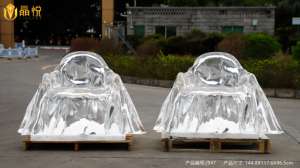 Jingyue เก้าอี้เรซินหรูหราโปร่งใสออกแบบได้ตามต้องการเฟอร์นิเจอร์งานฝีมือสำหรับพื้นที่เชิงพาณิชย์โรงแรมห้องนั่งเล่น - Product Image 4