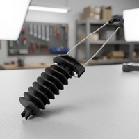 Pince de tension de type cale PA1500 pour câble à fibres optiques ADSS, pince d'ancrage de type cale pour câble de dérivation FTTH, pince d'extrémité de type cale