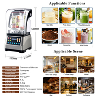 Licuadora Comercial Multifuncional de Alta Resistencia para Hacer Smoothies, a Prueba de Fugas, Trituradora de Hielo para Restaurantes, Hoteles, Cafeterías y Bares