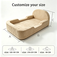Modernes Gepolstertes Knochenloses Kindersofa-Matratzenbett 90*190cm, Vakuumverpackt, Werksanpassung