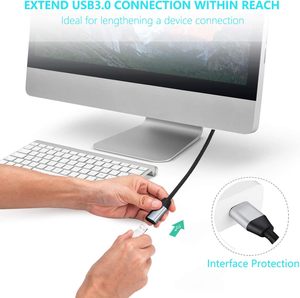 Dajiang OEM <span class=keywords><strong>USB</strong></span> 3.0 PVC Dây Mở Rộng 5Gbps Truyền Dữ Liệu Tương Thích <span class=keywords><strong>USB</strong></span> Nam Nữ Extender Cáp Cho Ổ Đĩa Flash - Product Image 4