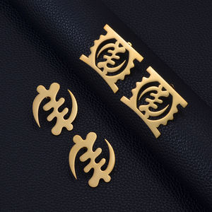 Pendientes de Acero Inoxidable con Símbolo Cultural Africano Antiguo de 4CM, Akofena Adinkra Gye Nyame Sankofa, Joyería Étnica # 555262 - Product Image 4