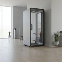 UNIBOOTH Cabine insonorisée moderne et ergonomique 33 dB, ignifuge ISO 23351, à montage rapide, pour laboratoire créatif et atelier, exportation mondiale