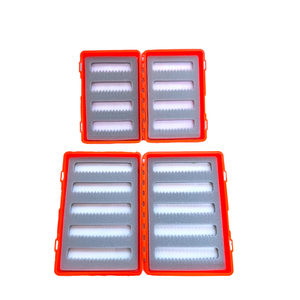 Petite boîte de pêche à la mouche en mousse fendue de couleur <span class=keywords><strong>orange</strong></span> en deux tailles (B01) - Product Image 2