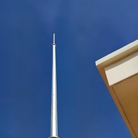 Tour de protection contre la foudre en acier inoxydable Kehua, 15m-80m, pour lignes électriques haute tension