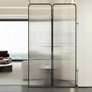 Biombo Francés de Metal en Oferta, Biombo Vintage de Lujo, Diseño Art Deco de Acero Inoxidable Cortado con Láser, Multifuncional, Rosa Dorado - Product Image 2