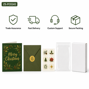 Tarjeta de Navidad 3D Pop-up con Trineo, Regalos, Campana, Bastón de Caramelo, Oliva y Sobre, Tarjeta de Felicitación Navideña con Corte Láser - Product Image 6