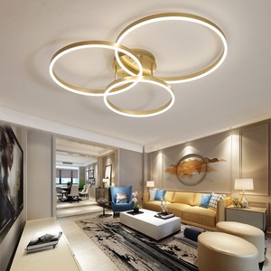Lampu Plafon Akrilik Modern Mewah Ringan Kreatif Bentuk Bulat untuk Ruang Tamu, Kamar Tidur, dan Ruang Belajar - Product Image 6