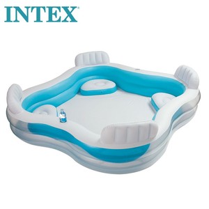<span class=keywords><strong>INTEX</strong></span> 56475 Outdoor Family Swim Center Großhandels preis Aufblasbarer PVC-Pool mit eingebauten 4 Sitzen für Neugeborene - Product Image 1