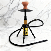 Ensemble de chicha portable multicolores avec trépied, chicha compacte, base stable, chicha élégante pour les loisirs quotidiens