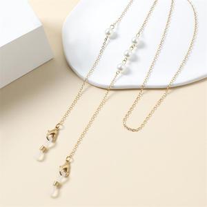 Chaîne de lunettes en métal à la mode pour femmes, chaîne en alliage, design en forme de cœur et de papillon, style collier pour usage quotidien - Product Image 4