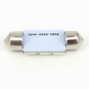 Luz de lectura LED para coche, luz de techo, luz de doble extremo, 6 bombillas, 5050, 12V, blanca, accesorios de modificación de iluminación interior. - Product Image 5