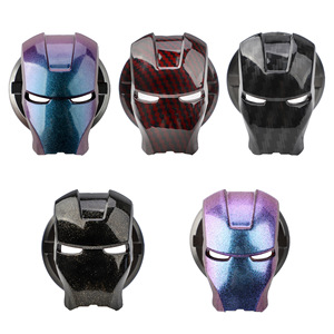 Coque de protection décorative en alliage d'aluminium pour démarrage sans clé Iron Man, autocollant pour interrupteur d'allumage de voiture de sport - Product Image 1