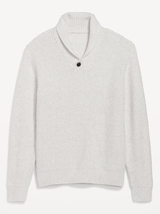 Pull en tricot à col châle pour homme, vêtement à la mode, personnalisé, texturé, taille Plus, OEM - Product Image 3