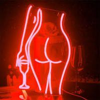 Sexy Lady Neon Sign Bright Neon Led Wall Body Sign avec Big Esthétique Room Decor IP67 Beautiful Naked Girl for Interior Design