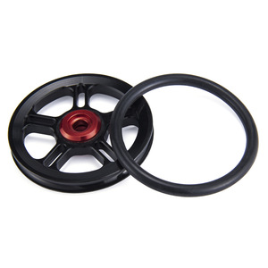 Rueda plegable para bicicleta de 20 pulgadas, aleación de aluminio, rodamiento CNC, accesorio de empuje fácil de usar, color negro - Product Image 2