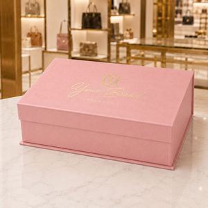 Custom Logo Embossing Rigid Closure Craft Corrugated <b>Box</b> <b>Magnetic</b> Folding <b>Gift</b> Jewelry Packaging Paper Boxes Wholesale - Product Image 2