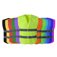 Vêtements de travail haute visibilité MESH Livraison rapide Veste de sécurité haute visibilité avec poches Gilet réfléchissant
