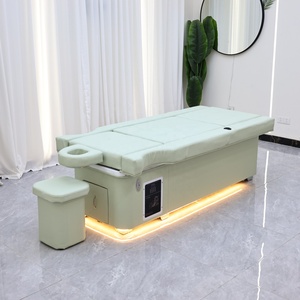 Adjustable Shampoo Chair <b>Electric</b> Salon Bed with Foot Bath Pedicure Basin Multifunction Spa Treatment Furniture - Product Image 3