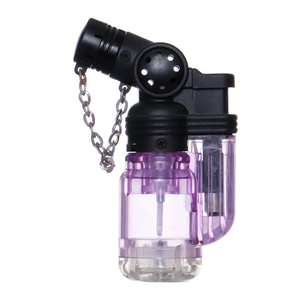 <b>Mini</b> Electronic Cigarette Windproof Plastic Refillable Slant <b>Torch</b> Lighter for Wholesale Price - Product Image 4