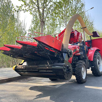 Nouvelle ferme utilisée sac à dos récolte de maïs récolteuse de maïs broyeur de fourrage à quatre roues équipement agricole machine de découpe de cultures
