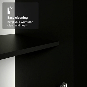 <span class=keywords><strong>Armario</strong></span> de Dormitorio con Estantes y Espacio para Colgar, Mueble Organizador de Ropa de Madera - Product Image 5