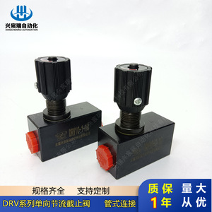 ซิงเชินรุ่ย DRV ซีรีส์ วาล์วควบคุมการไหลแบบทางเดียว 102 วาล์วควบคุมการไหลของน้ำมัน แรงดันสูง การเชื่อมต่อท่อแบบสองทาง - Product Image 3