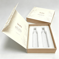Boîte cadeau de luxe en carton rouge pour bouteille de vin rouge ou de champagne, avec fermeture magnétique pliable