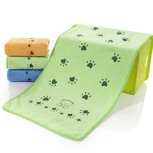 Serviettes en microfibre Jin Ao pour enfants 25x50 cm, imprimé dessin animé, pour la maternelle - Product Image 3