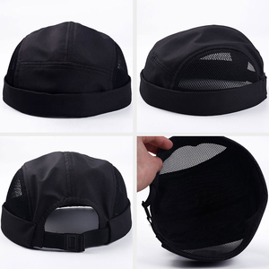 หมวกตาข่ายผ้าโพลีเอสเตอร์ระบายอากาศได้ดีหมวกไม่มีปีกหมวกปักลายสไตล์วินเทจแบบเต็มตัวสำหรับฤดูร้อน - Product Image 2