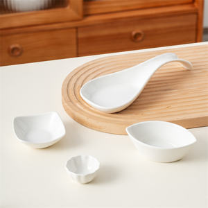 Vente en gros logo personnalisé petit plat à sauce soja <span class=keywords><strong>fantaisie</strong></span> soucoupe à tremper en céramique pour collation plat pour restaurant ménage - Product Image 2