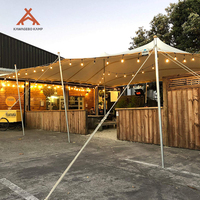 Kawagebo Kamp (KK) 26' X 20' Tente de camping extérieure 48 ㎡   Tentes de glamping extensibles imperméables en PVC pour 20-25 personnes, idéales pour les événements familiaux