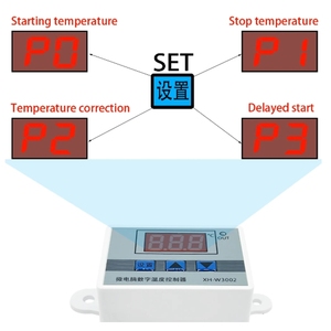 XH-W3002 12V 24V 220V microcomputer digital <b>thermostat</b> temperature <b>control</b> switch temperature digital display 0.1 precision - Product Image 2