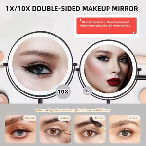 <strong>Make</strong> <strong>up</strong> Led <strong>Mirror</strong> Touch Switch 360 Rotation <strong>Magnifying</strong> Makeup Table <strong>Mirror</strong> Espejo Para De Maquillaje Makeup Led <strong>Mirror</strong> - Product Image 5