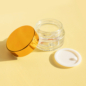 Tarros de vidrio vacíos recargables para esmalte de uñas UV, bálsamo labial y exfoliante, con tapas de rosca, 5g 10g 15g 30g 50g, venta al por mayor de fábrica - Product Image 2