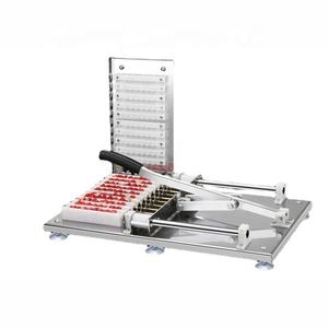 Apariencia agradable escritorio Manual pollo carne Satay Kebab pincho máquina barbacoa sesgar hacer caja - Product Image 5