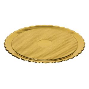 Juego de 2 bandejas Easy Bake Line de plástico dorado DIAM. 28CM - Product Image 1