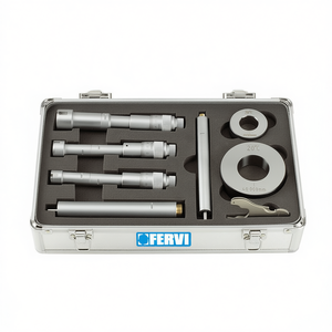Micrómetros internos de tres puntos Fervi para orificios ciegos de 24, 30 y 40 mm, juego de herramientas de medición de precisión - Product Image 2