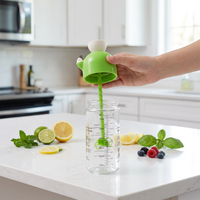 Bocaux à sauce en verre de 400ml pour vinaigrette Miser Bottle Container avec Salad Swirler Balance de mesure et recettes