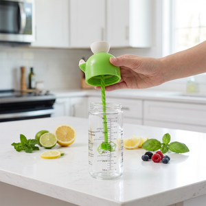 Bocaux à <span class=keywords><strong>sauce</strong></span> <span class=keywords><strong>en</strong></span> <span class=keywords><strong>verre</strong></span> de 400ml pour vinaigrette Miser Bottle Container avec Salad Swirler Balance de mesure et recettes - Product Image 3