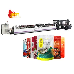 Mylar Coffee PE Zipper Bag Making Machine Maker Bica Doypack Stand up Pouch Making Machine Máquina Pequena Máquina De Saco De Fabricação De Plástico