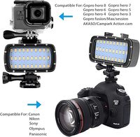 Éclairage de plongée portable alimenté par USB, 30 LED, étanche à 55 m, IPX, pour caméra d'action GoPro, 5500K, fabriqué par Suptig