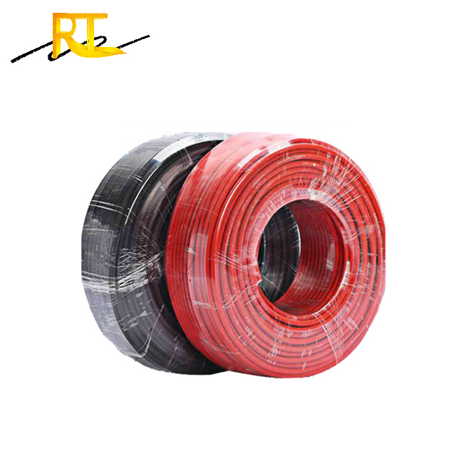 TUV Certificate Xlpo Insulation Pv Solar Cable 1000V 1500V 4mm2 6mm 10mm Power Pvc Sheath Dc Pv Cable Solar Cable