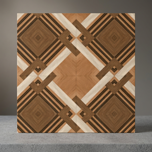 Tablón de madera vitrificado esmaltado Digital de alto brillo de 400x400mm, efecto de aspecto, suelos de porcelana, baldosas de madera, baldosas de cerámica de 40x40cm - Product Image 5