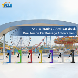 Tornello a tre bracci per interni con indicatore LED per ingressi di fabbriche, campus scolastici, stazioni della metropolitana, controllo bidirezionale - Product Image 2